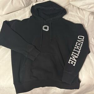 Black Overtime Hoodie